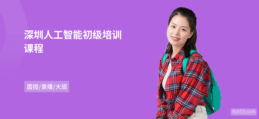 深圳人工智能初级培训课程