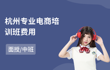 杭州专业电商培训班费用