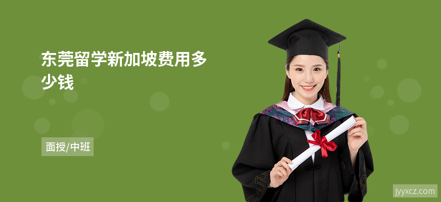 东莞留学新加坡费用多少钱