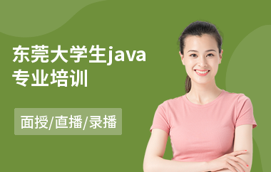 东莞大学生java专业培训