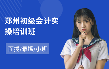郑州初级会计实操培训班(0基础学会计实操)