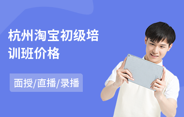 杭州淘宝初级培训班价格